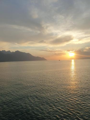 coucher soleil léman